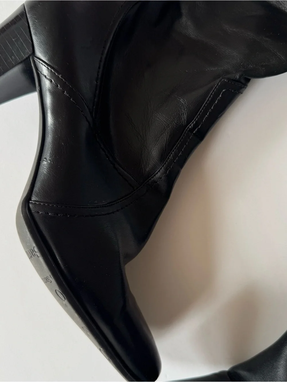 Franco Sarto Black Over-the-Knee Leather Boots